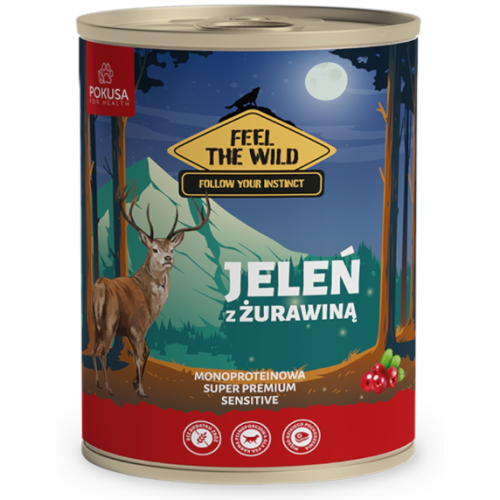 Pokusa Feel The Wild jeleń 800 g