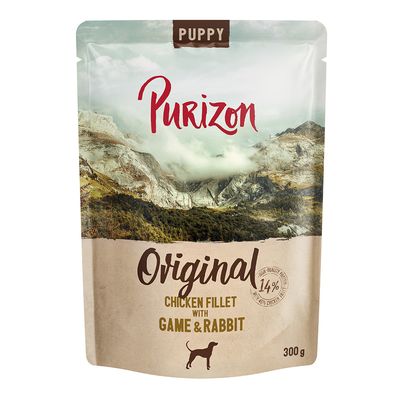 Purizon dziczyzna, królik, kurczak puppy 300 g × 6
