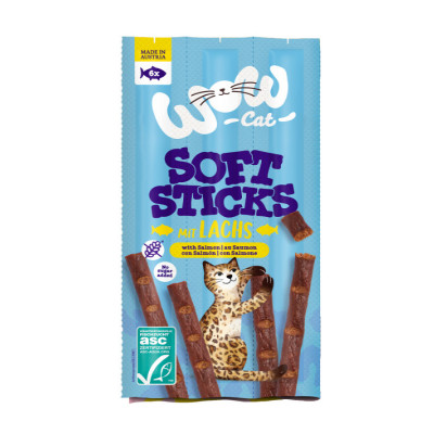 WOW Soft Sticks łosoś 5 g × 6