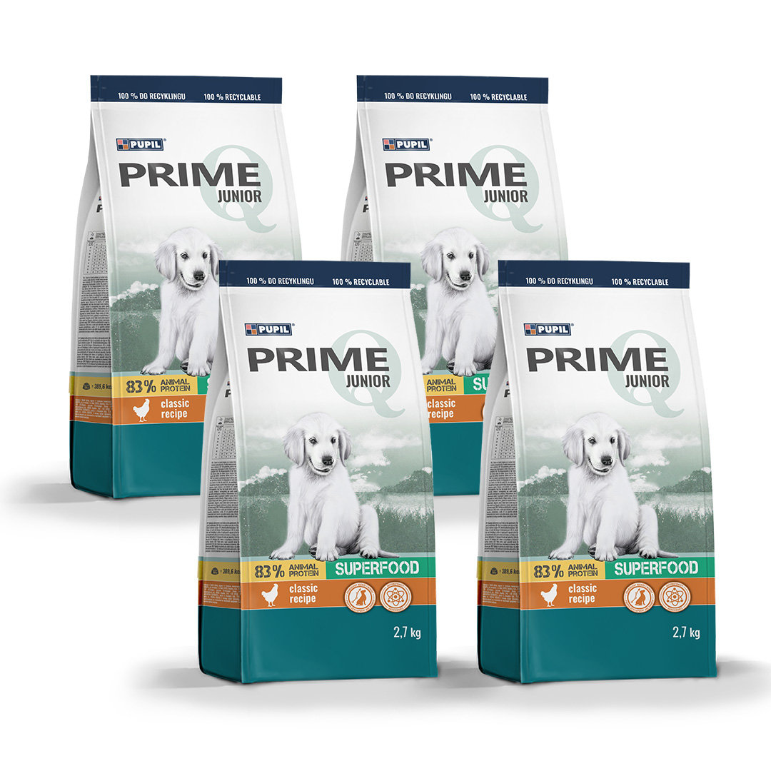 Pupil Prime kurczak junior 2.7 kg × 4