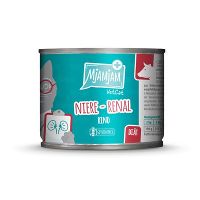 MjAMjAM VetCat Renal wołowina adult 200 g × 6