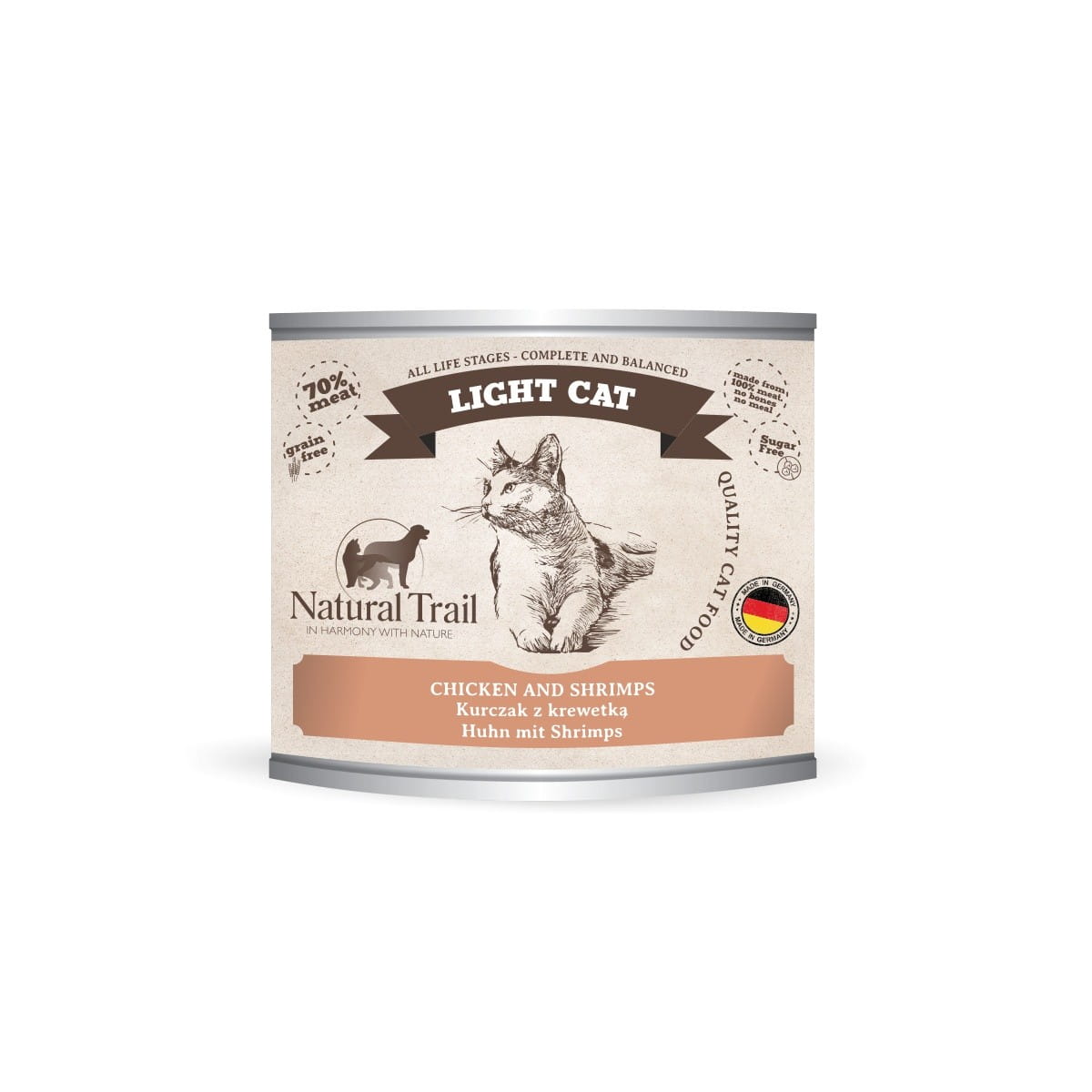 Natural Trail Sterilised Light krewetki, kurczak pasztet 200 g