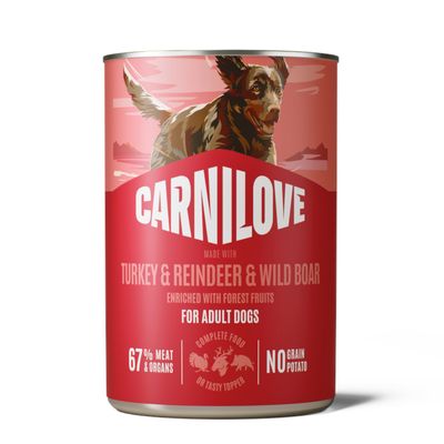 Carnilove dzik, indyk, renifer 400 g × 24