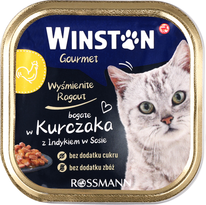 Winston Gourmet indyk, kurczak w sosie adult 100 g