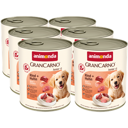 Animonda GranCarno kurczak, wołowina junior 800 g × 6
