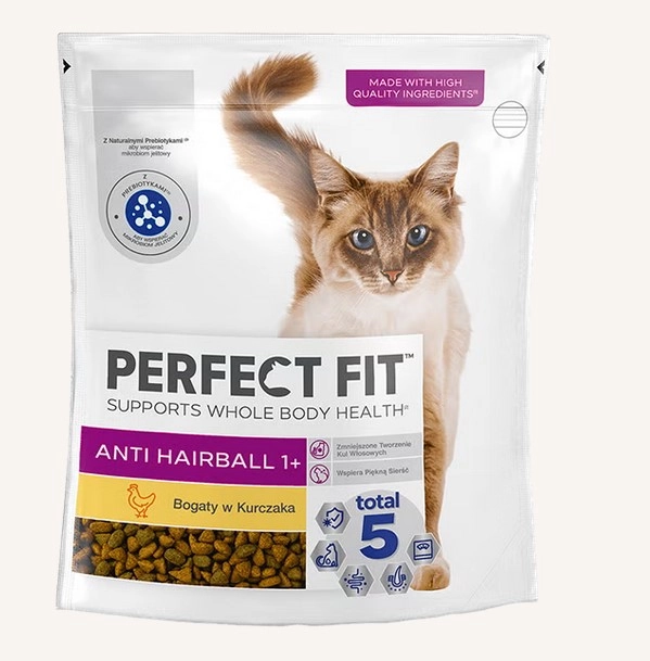 Perfect Fit Hairball kurczak adult 750 g