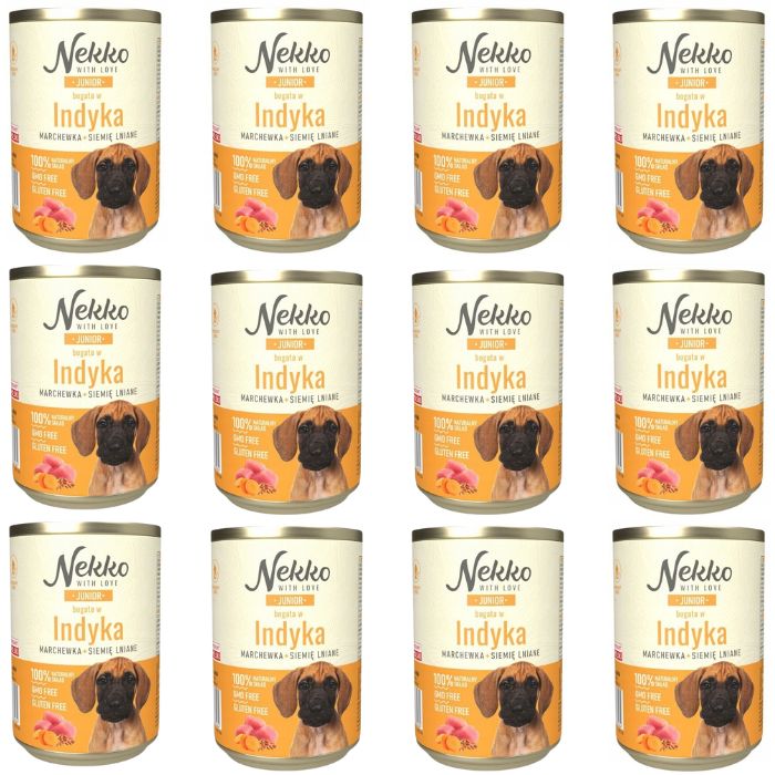 Nekko indyk junior 400 g × 12