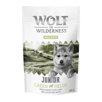 Wolf of Wilderness Wild Bites jagnięcina, kurczak junior 180 g