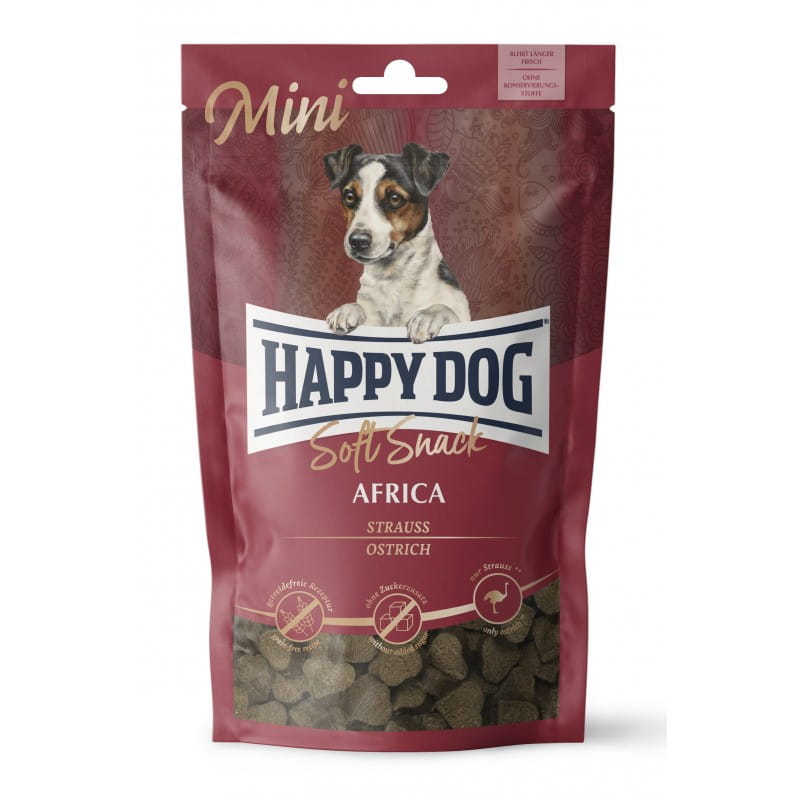Happy Dog Soft Snack jagnięcina, struś adult małe rasy 100 g