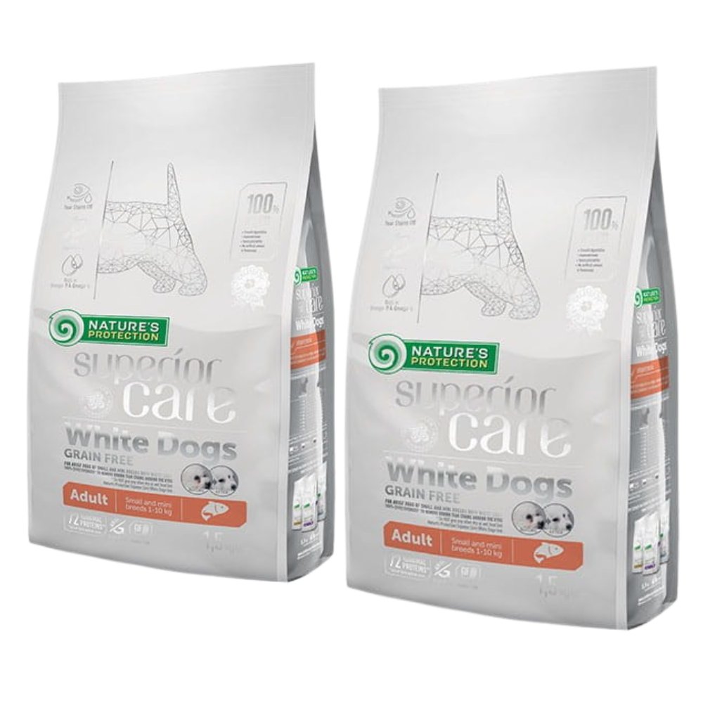 Nature's Protection Grain Free łosoś adult małe i średnie rasy 1.5 kg × 2