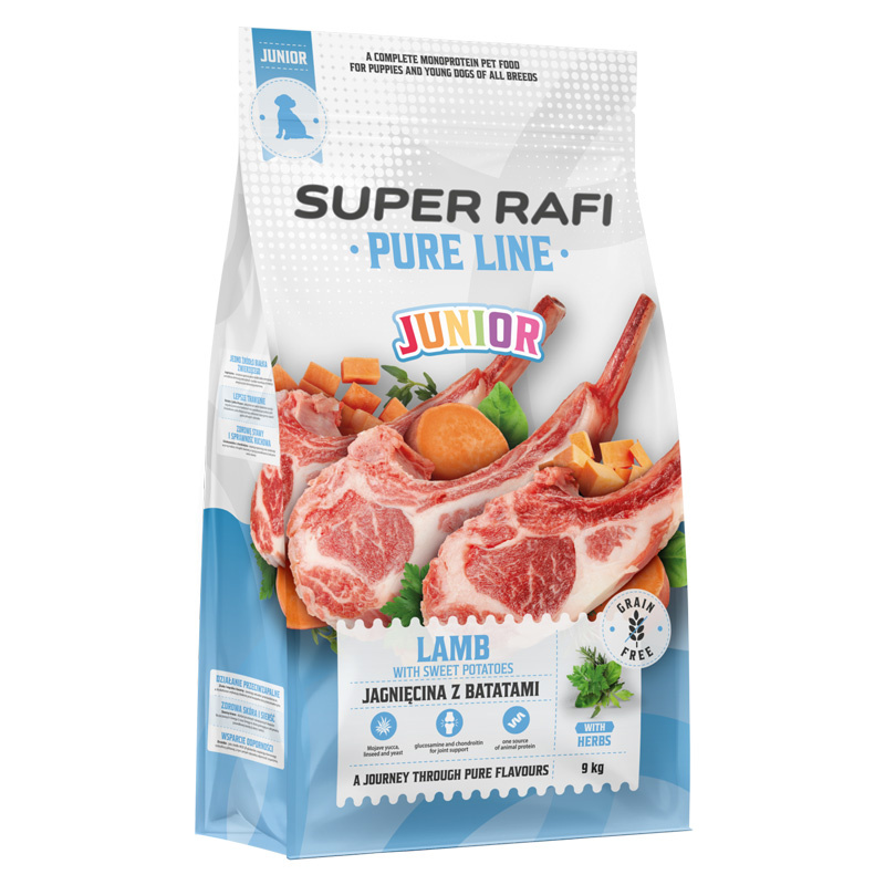 Rafi Pure Line jagnięcina junior 9 kg