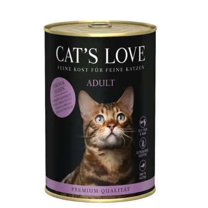 CAT'S LOVE kurczak, ryby adult 400 g