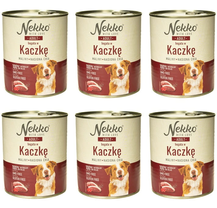 Nekko kaczka adult 800 g × 6