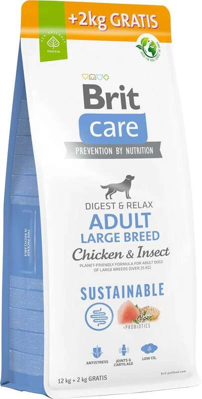 Brit Care kurczak, owady adult duże rasy 14 kg