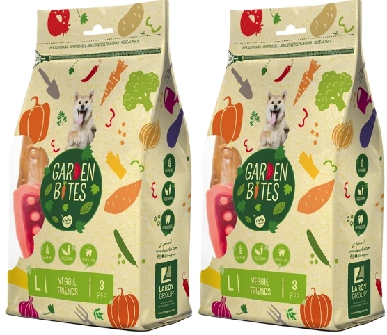 Garden Bites Veggie Friends warzywa duże rasy 270 g × 2