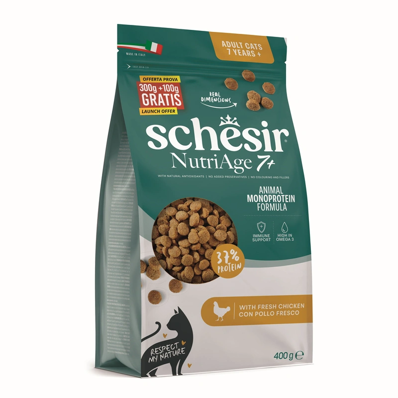 Schesir Animal Monoprotein Formula kurczak senior 400 g