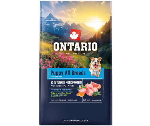 Ontario Monoprotein indyk puppy 750 g