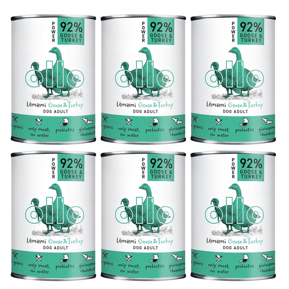 Ollo Umami gęś, indyk adult 400 g × 6
