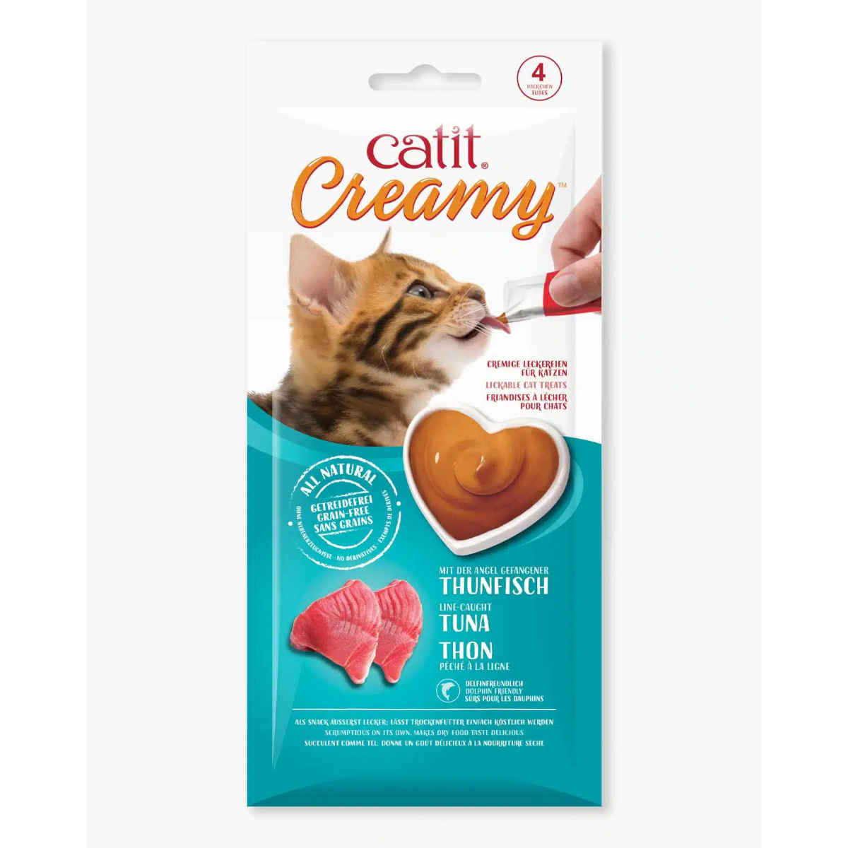 Catit Creamy tuńczyk 10 g × 4