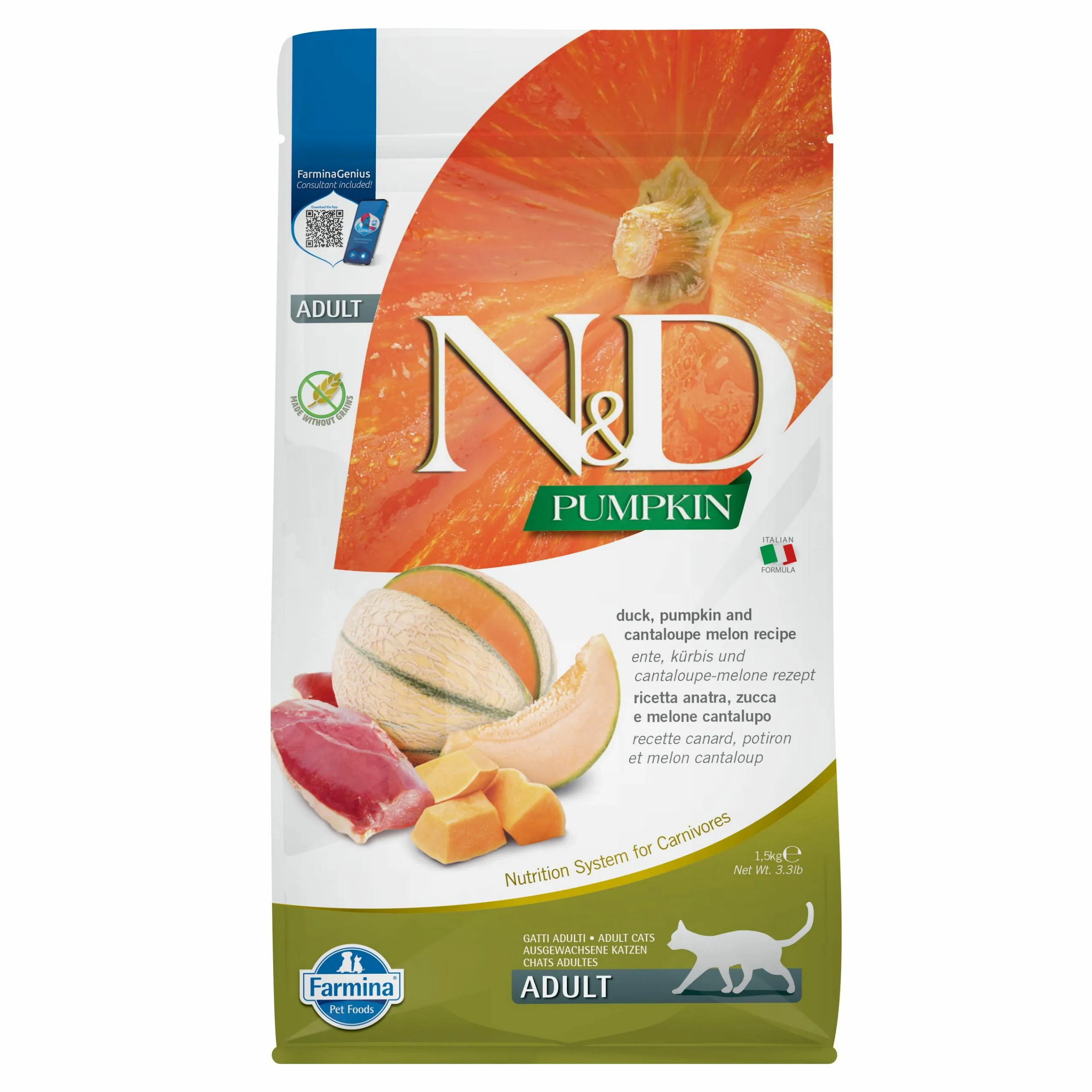 Farmina N&D Pumpkin kaczka z dynią adult 1,5 kg