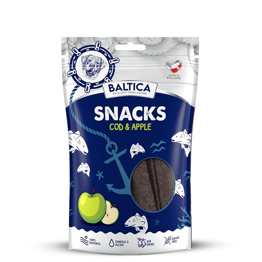 Baltica Snacks dorsz z jabłkiem 100 g
