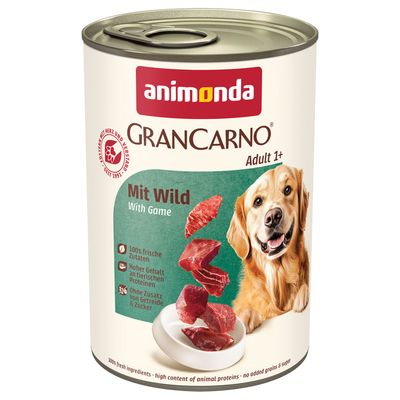 Animonda GranCarno Original dziczyzna adult 400 g × 12