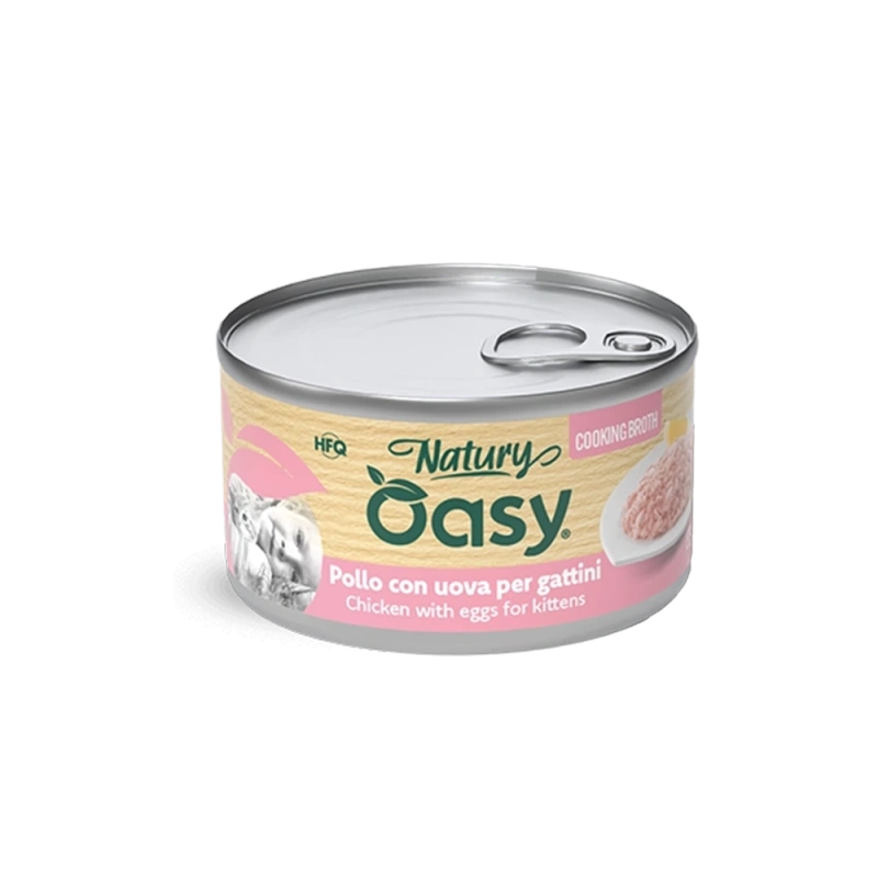 Oasy Natury jajko, kurczak w bulionie kitten 85 g