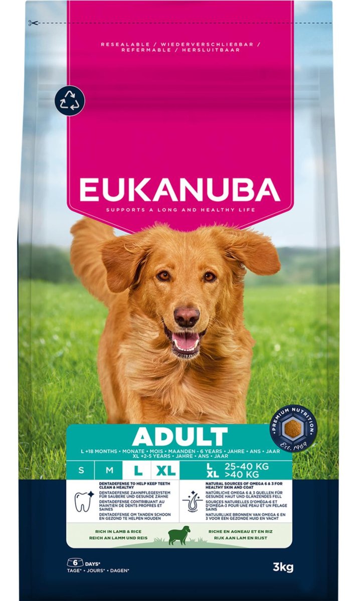 Eukanuba Life Care jagnięcina adult duże rasy 3 kg