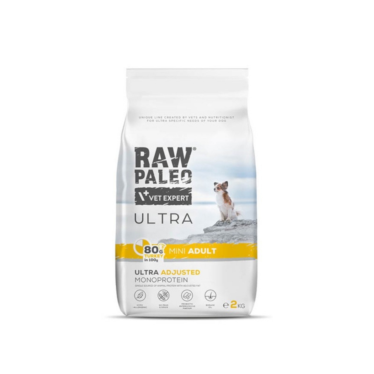VetExpert Raw Paleo Ultra indyk adult małe rasy 2 kg
