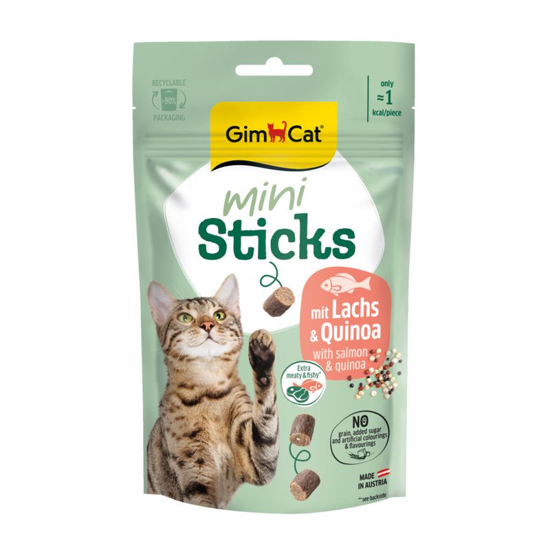 GimCat Mini Sticks łosoś z komosą ryżową 50 g