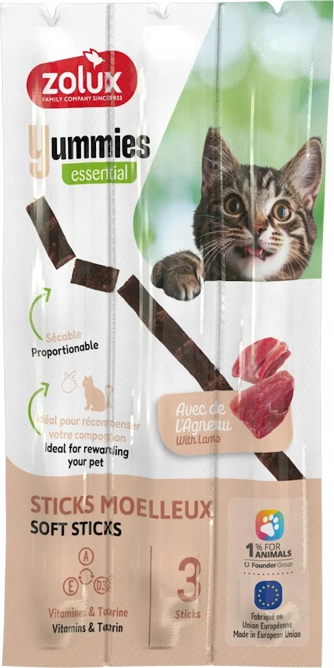 Zolux Yummies jagnięcina z ryżem 5 g × 3