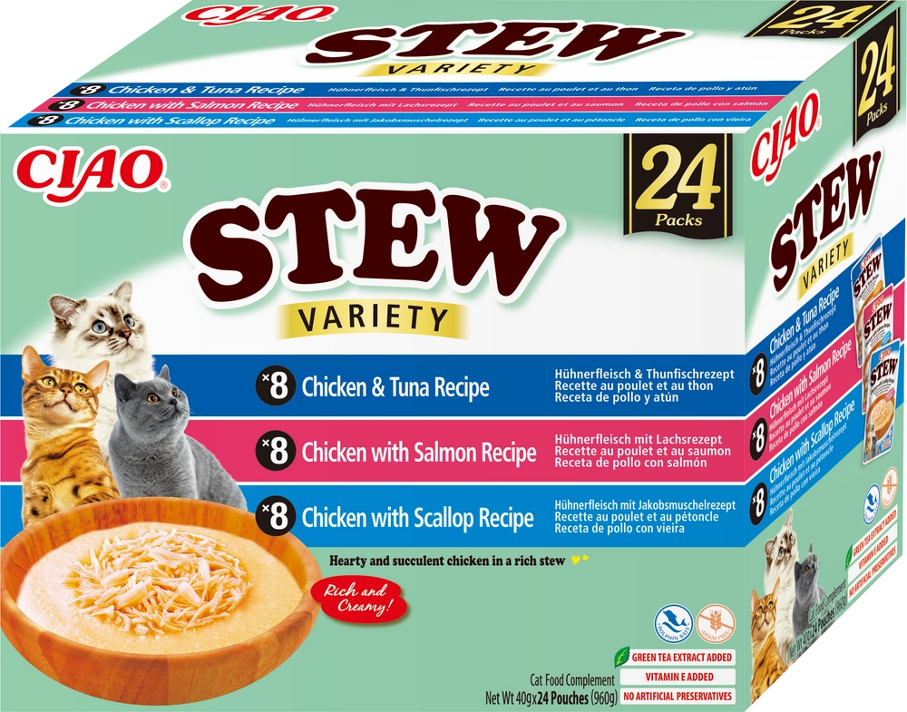 Inaba Ciao mix smaków w bulionie 40 g × 24