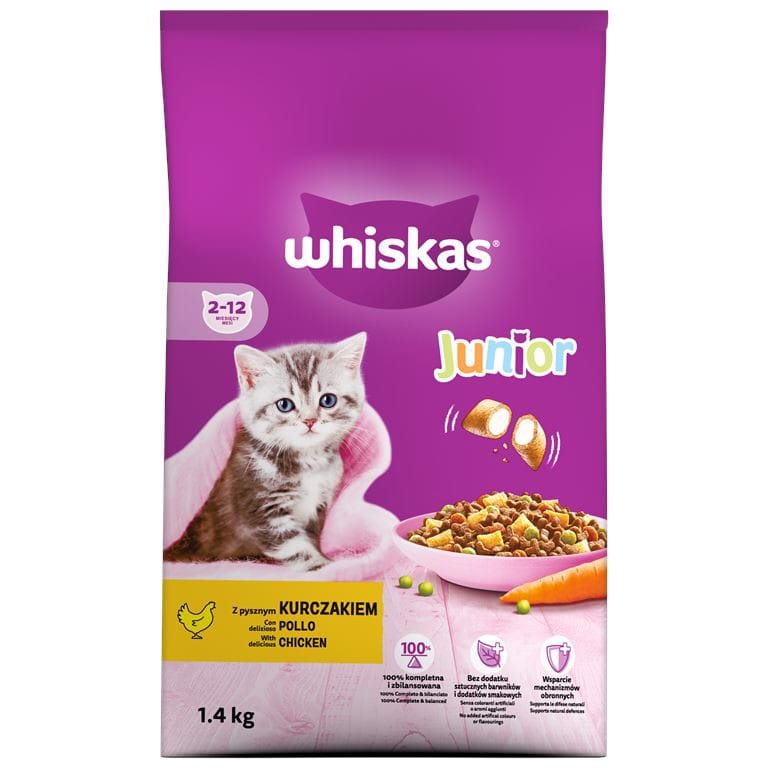 Whiskas Junior kurczak kitten 1,4 kg