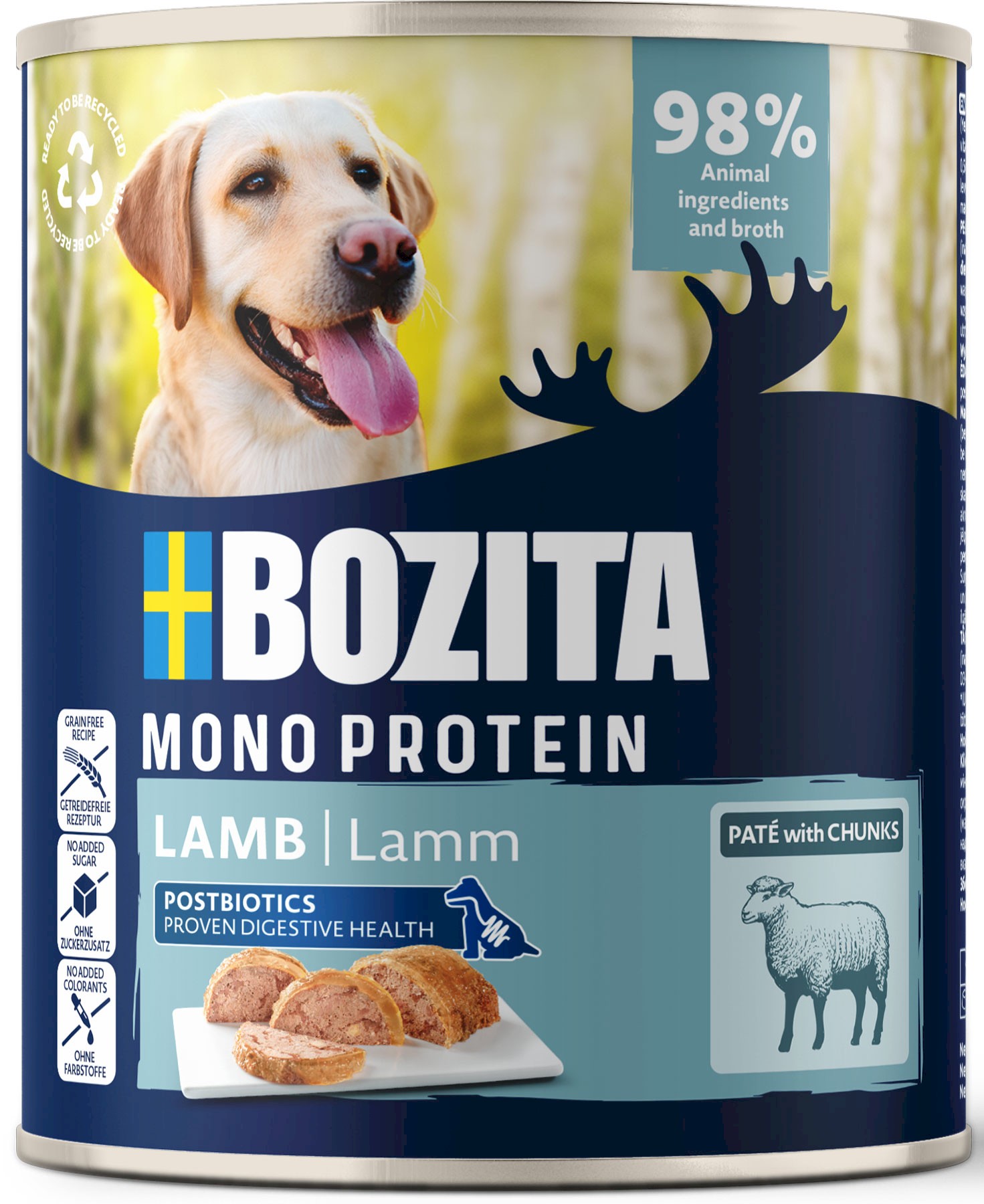 Bozita Monoprotein Pate jagnięcina adult 800 g