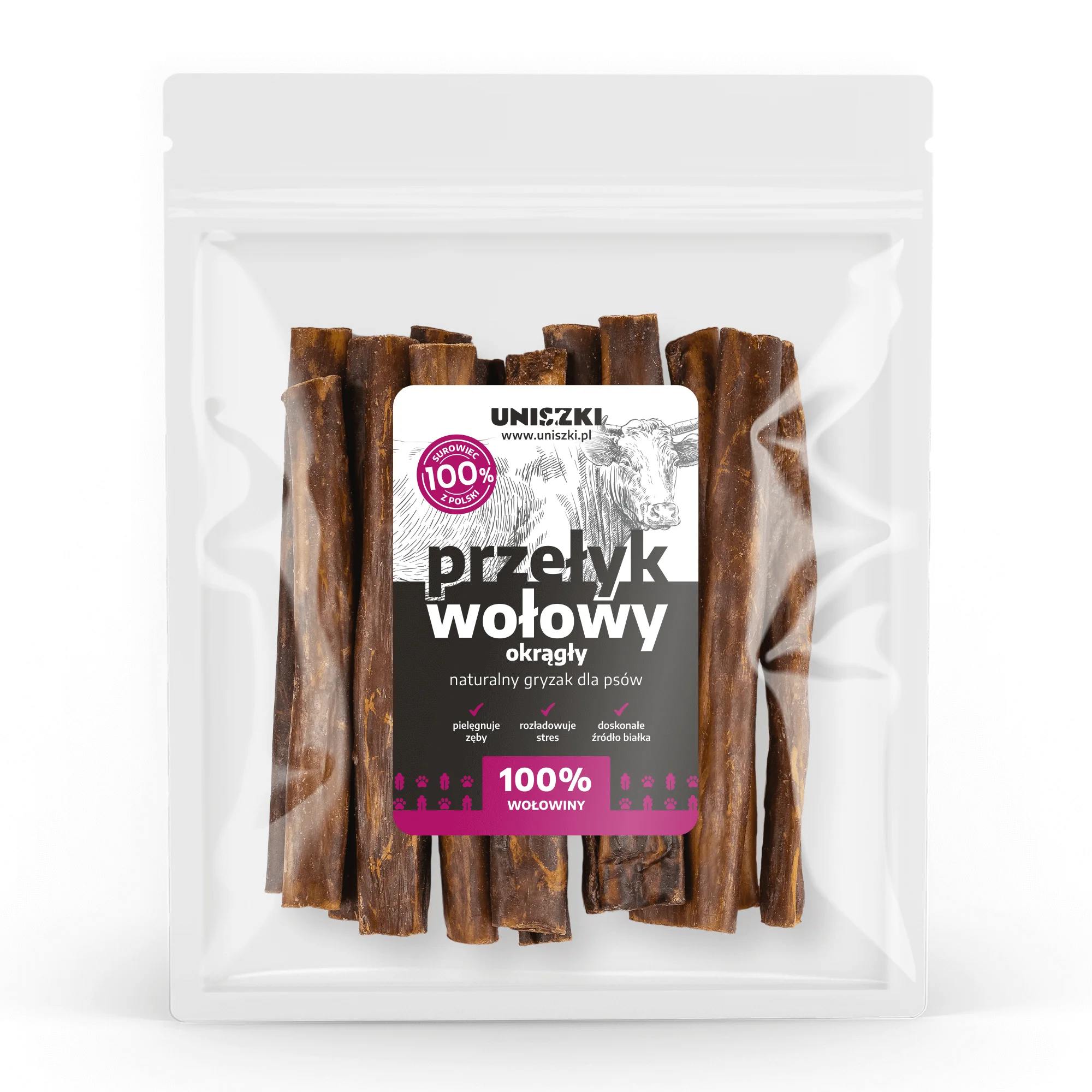 Uniszki przełyk wołowy okrągły 300 g