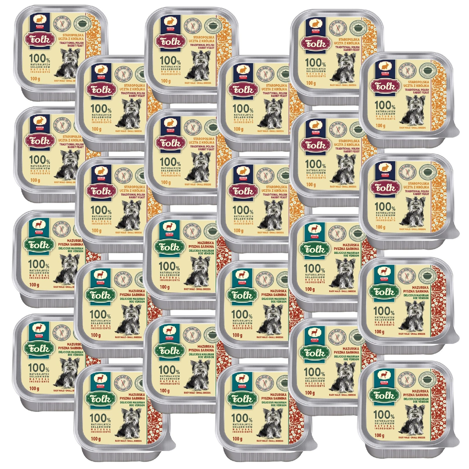 Folk All Meat mix smaków 100 g × 24