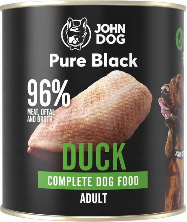 John Dog Pure Black kaczka adult 800 g