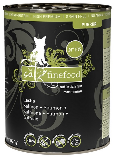 Catz Finefood Purrrr łosoś w bulionie 375 g