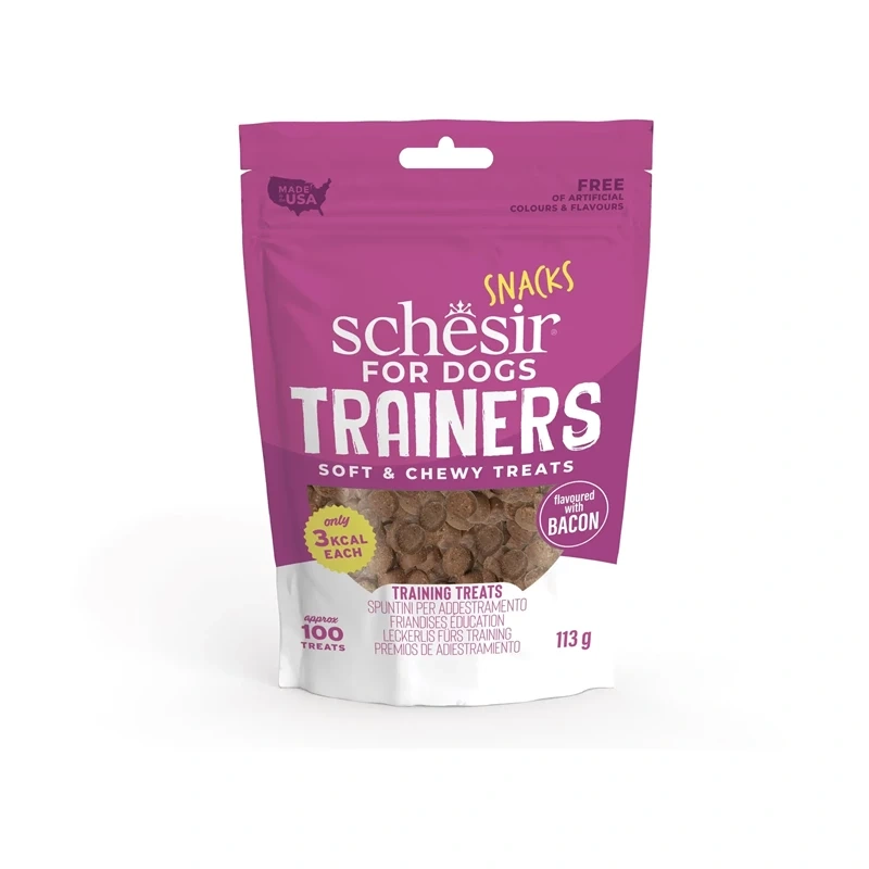 Schesir Dog Snack Training Soft&Chewy bekon 113 g