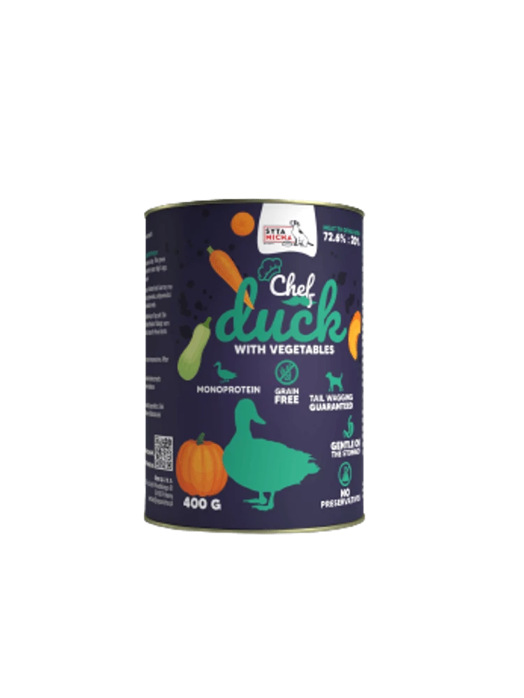 Syta Micha Chef kaczka z warzywami 400 g