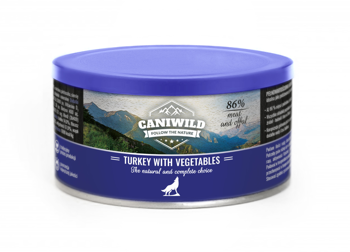 Caniwild indyk z warzywami 410 g