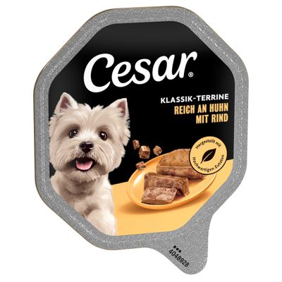 Cesar Classic kurczak, wołowina adult 150 g × 28