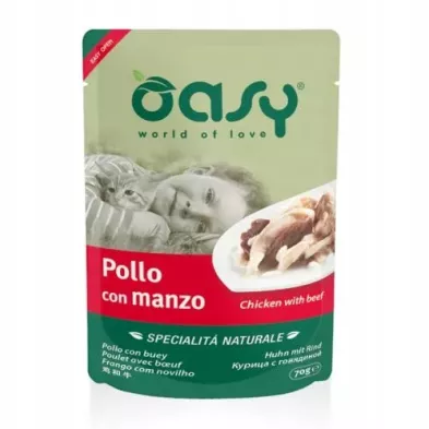 Oasy kurczak, wołowina w galaretce 70 g