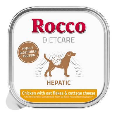Rocco Diet Care Hepatic kurczak z płatkami owsianymi i twarogiem 150 g × 20