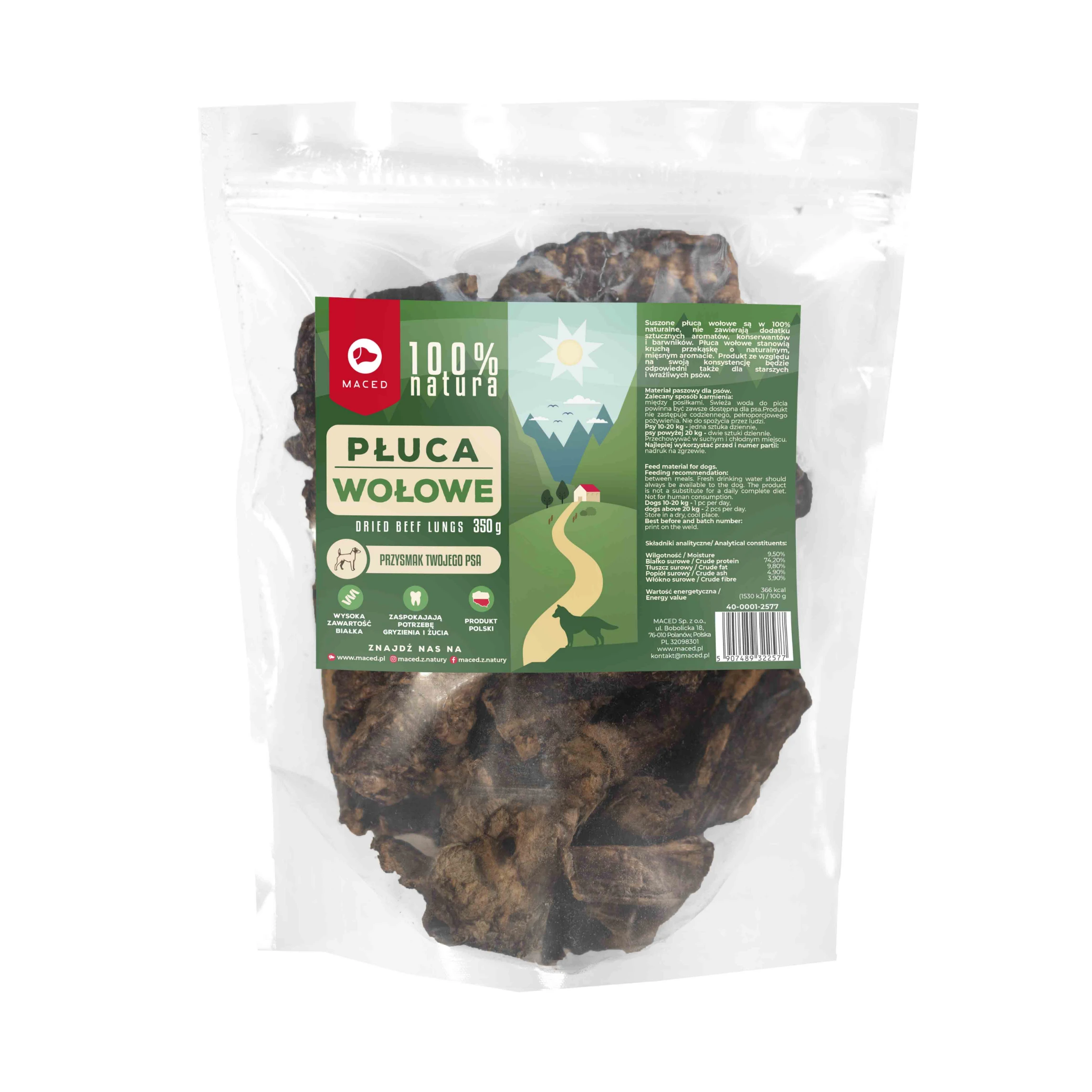 Maced 100% Natura wołowina 350 g