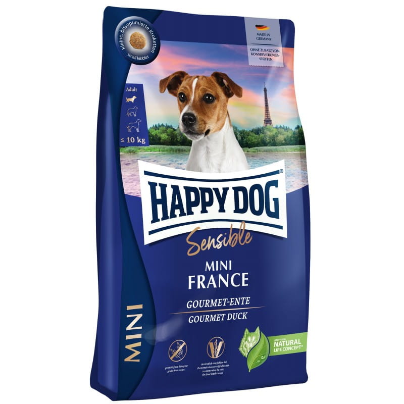 Happy Dog Sensible kaczka adult małe rasy 4 kg