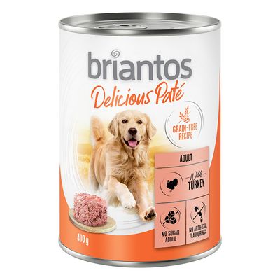 Briantos Delicious Paté indyk adult 400 g × 24