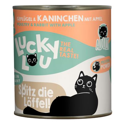 Lucky Lou Lifestage Skin & Coat drób, królik adult 800 g × 6