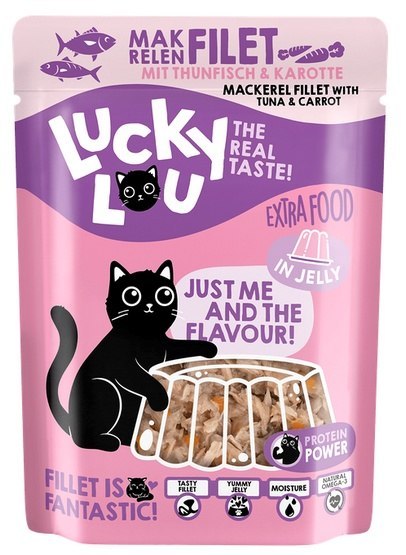 Lucky Lou Extrafood makrela, tuńczyk w galaretce 70 g