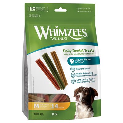 Whimzees Stix warzywa średnie rasy 30 g × 14